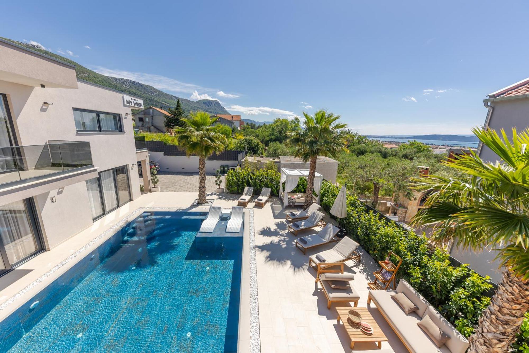 Luxury Villa My Wish With Pool Kaštel Stari Eksteriør billede
